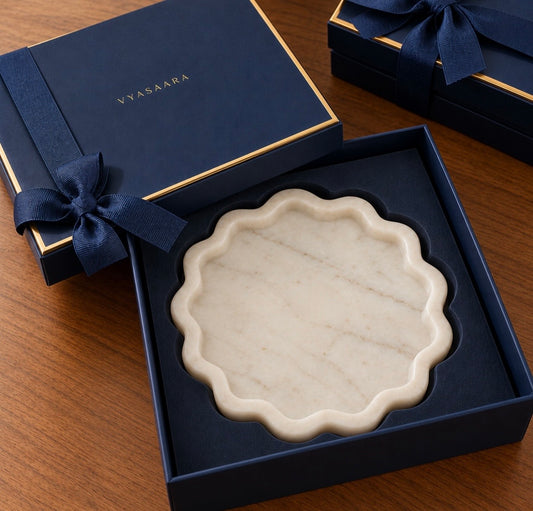 Marble Floral Plate