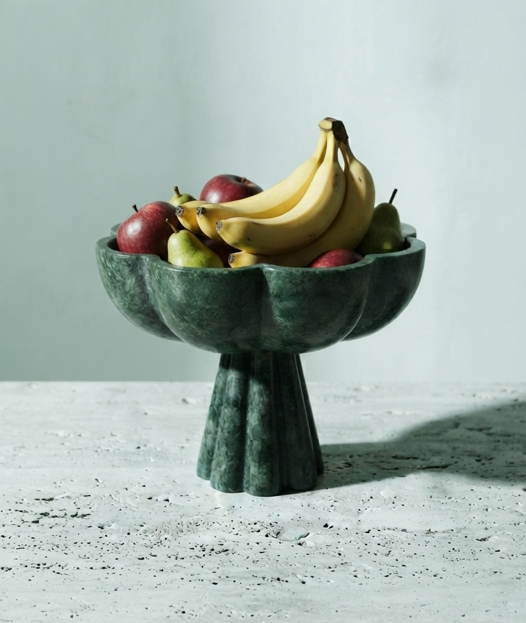 Emerald Petal Bowl