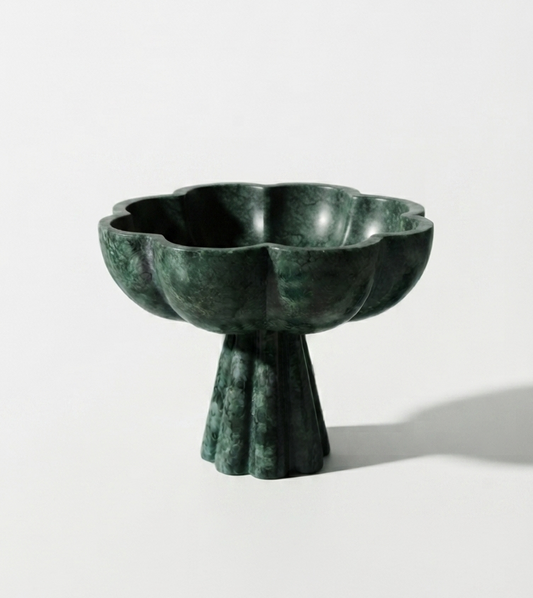 Emerald Petal Bowl