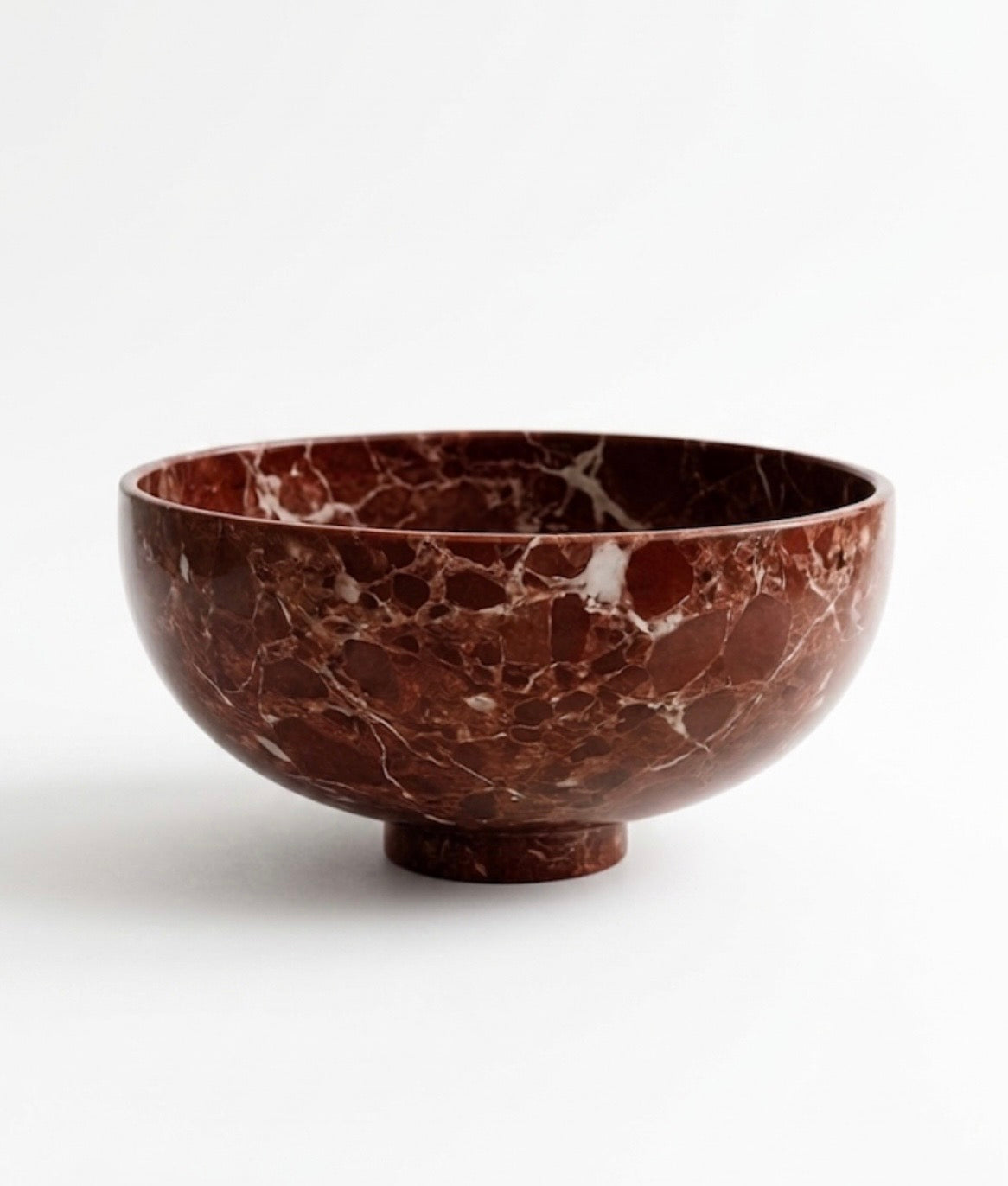 Rosso Levanto Marble Bowl